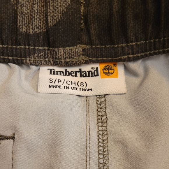 Timberland Boys Camouflage Shorts Dark-Olive Green S/P/CH - Picture 10 of 12
